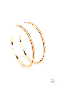 Paparazzi "Sultry Shimmer" Gold Hoop Earrings Paparazzi Jewelry