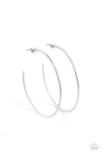 Paparazzi "Inclined To Entwine" Silver Post Earrings Paparazzi Jewelry