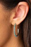 Paparazzi "Dont Think Twice" Blue Earrings Paparazzi Jewelry