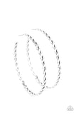 Paparazzi "Infinite Twist" Silver Hoop Earrings Paparazzi Jewelry