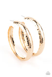 Paparazzi "CHECK OUT These Curves" Gold Earrings Paparazzi Jewelry