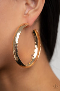 Paparazzi "CHECK OUT These Curves" Gold Earrings Paparazzi Jewelry