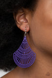 Paparazzi "Tropical Tempest" Purple Earrings Paparazzi Jewelry