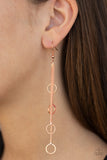 Paparazzi "Full Swing Shimmer" Copper Earrings Paparazzi Jewelry
