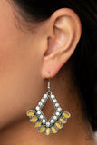 Paparazzi "Just Beam Happy" Yellow Earrings Paparazzi Jewelry