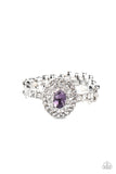 Paparazzi "I Said Yes" Purple Gem Rhinestone Silver Ring Paparazzi Jewelry