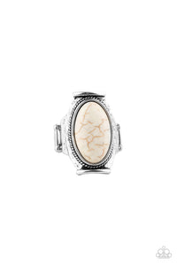 Paparazzi "Desert Healer" White Ring Paparazzi Jewelry