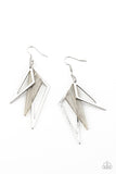 Paparazzi "Evolutionary Edge" Silver Earrings Paparazzi Jewelry