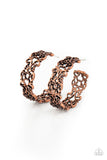 Paparazzi "Laurel Wreaths" Copper Earrings Paparazzi Jewelry