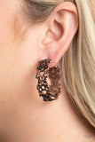 Paparazzi "Laurel Wreaths" Copper Earrings Paparazzi Jewelry