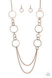 Paparazzi "Basic Babe" Copper Necklace & Earring Set Paparazzi Jewelry