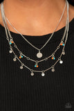Paparazzi "Wandering Wonder" Orange Necklace & Earring Set Paparazzi Jewelry