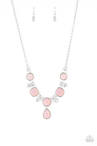 Paparazzi "Crystal Cosmos" Pink Necklace & Earring Set Paparazzi Jewelry