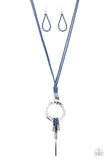 Paparazzi "Tranquil Artisan" Blue Necklace & Earring Set Paparazzi Jewelry
