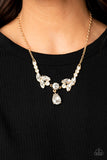 Paparazzi "Unrivaled Sparkle" Gold Necklace & Earring Set Paparazzi Jewelry