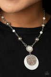 Paparazzi "Sea The Sights" White Necklace & Earring Set Paparazzi Jewelry