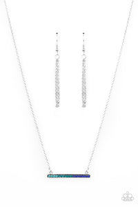 Paparazzi "Sparkly Spectrum" Blue Necklace & Earring Set Paparazzi Jewelry