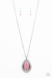 Paparazzi "You Dropped This" Pink Necklace & Earring Set Paparazzi Jewelry