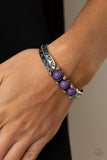 Paparazzi "Mojave Glyphs" Purple Cuff Bracelet Paparazzi Jewelry