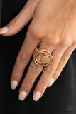 Paparazzi "Edgy Eclipse" Gold Ring Paparazzi Jewelry