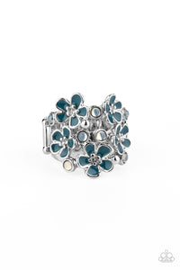 Paparazzi "Blooming Banquet" Blue Ring Paparazzi Jewelry