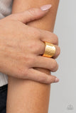 Paparazzi "Check Your Reflection" Gold Ring Paparazzi Jewelry