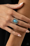 Paparazzi "Straight to the Pop" Blue Ring Paparazzi Jewelry