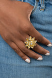 Paparazzi "Am I Gleaming" Yellow Ring Paparazzi Jewelry