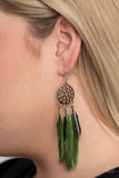 Paparazzi "In Your Wildest Dream-Catchers" Green Earrings Paparazzi Jewelry