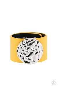 Paparazzi "The Future Looks Bright" Yellow Wrap Bracelet Paparazzi Jewelry