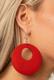 Paparazzi "Island Hop" Red Earrings Paparazzi Jewelry