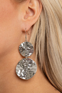 Paparazzi "HARDWARE Headed" Silver Earrings Paparazzi Jewelry