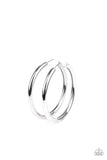 Paparazzi "Curve Ball" Silver Hoop Earrings Paparazzi Jewelry