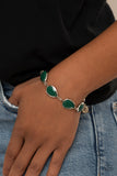 Paparazzi "REIGNy Days" Green Bracelet Paparazzi Jewelry