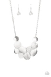 Paparazzi "A Hard LUXE Story" White Necklace & Earring Set Paparazzi Jewelry