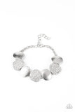 Paparazzi "Tough LUXE" White Bracelet Paparazzi Jewelry