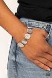 Paparazzi "Tough LUXE" White Bracelet Paparazzi Jewelry