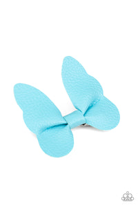Paparazzi "Butterfly Oasis" Blue Hair Clip Paparazzi Jewelry
