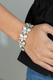 Paparazzi "Ice Garden" White Bracelet Paparazzi Jewelry