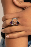 Paparazzi "Making Me Edgy" Purple Ring Paparazzi Jewelry