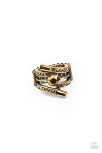 Paparazzi "Well Played" Brass Ring Paparazzi Jewelry