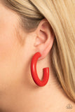 Paparazzi "Woodsy Wonder" Red Earrings Paparazzi Jewelry