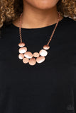 Paparazzi "A Hard LUXE Story" Copper Necklace & Earring Set Paparazzi Jewelry