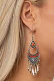 Paparazzi "Trailblazer Beam" Orange Earrings Paparazzi Jewelry