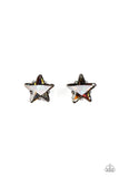 Girl's Starlet Shimmer 10 for $10 330XX Multi Color Oil Spill Shape Post Earrings Paparazzi Jewelry