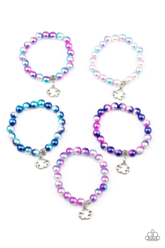 Girls Multi 225XX Cloud Charm Starlet Shimmer Bracelets 10 For $10 Paparazzi Jewelry