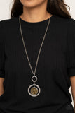 Paparazzi "Relic Revival" Silver Necklace & Earring Set Paparazzi Jewelry