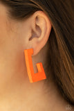 Paparazzi "The Girl Next Outdoor" Orange Earrings Paparazzi Jewelry