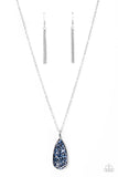 Paparazzi "Daily Dose of Sparkle" Blue Necklace & Earring Set Paparazzi Jewelry