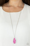 Paparazzi "Daily Dose of Sparkle" Pink Necklace & Earring Set Paparazzi Jewelry